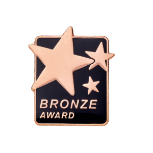 E1220 BRONZE AWARD badge (pack of 5)