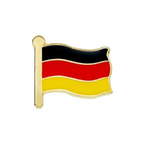 E1241 German Flag enamel badge (pack of 5)