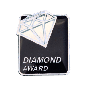 E1346 Diamond Award enamel badge (pack of 5)