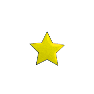 E752 Tiny Yellow Star enamel badge (pack of 5)
