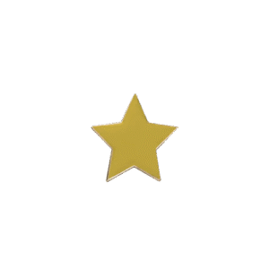 E754 Tiny Gold Star enamel badge (pack of 5)