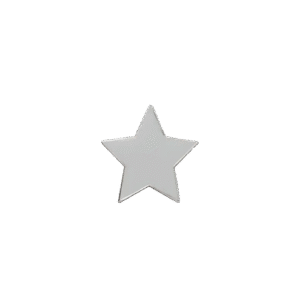 E755 Tiny Silver Star enamel badge (pack of 5)