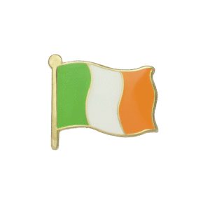E768 Irish Flag enamel badge (pack of 5)