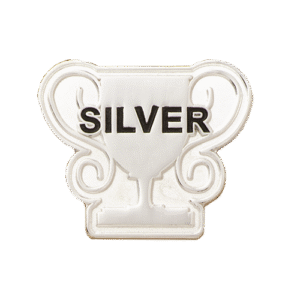 E81 Silver Trophy badge (pack of 5)
