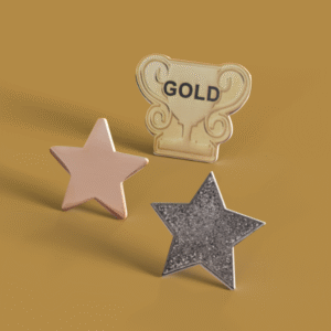 Gold, Silver and Bronze badges